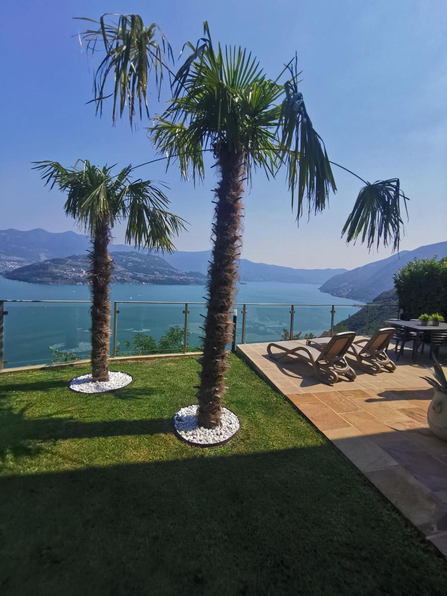 Mia Isola With Lake View, Garden And Swimming Pool Parzanica Dış mekan fotoğraf